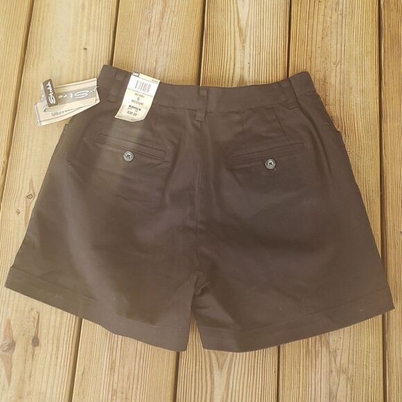 Lee women's black khakis mid rise shorts size 6 NWT - Picture 8 of 11